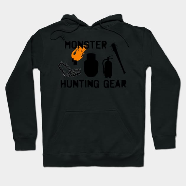 Monster Hunting Gear - Stranger Things Hoodie by tziggles